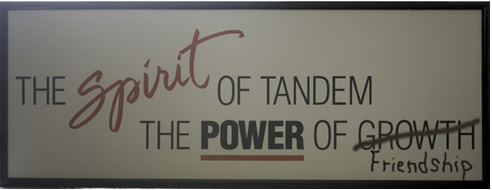 Tandem Sign